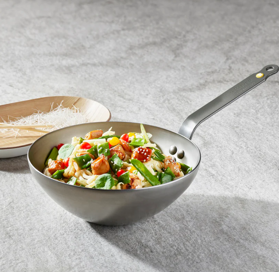 Salad on Carbon STeel Woke