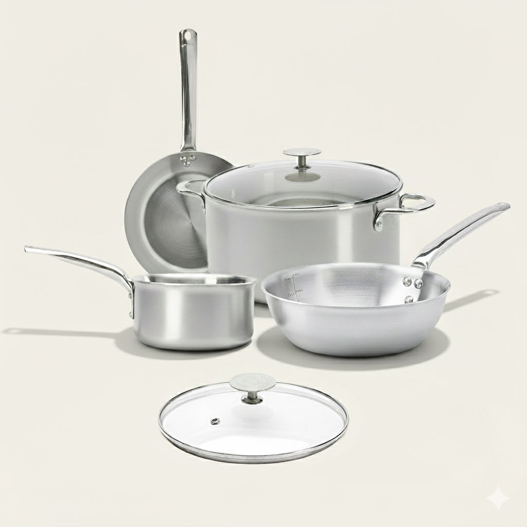 ALCHIMY 3-ply Stainless Steel Cookware Set 6 Pieces