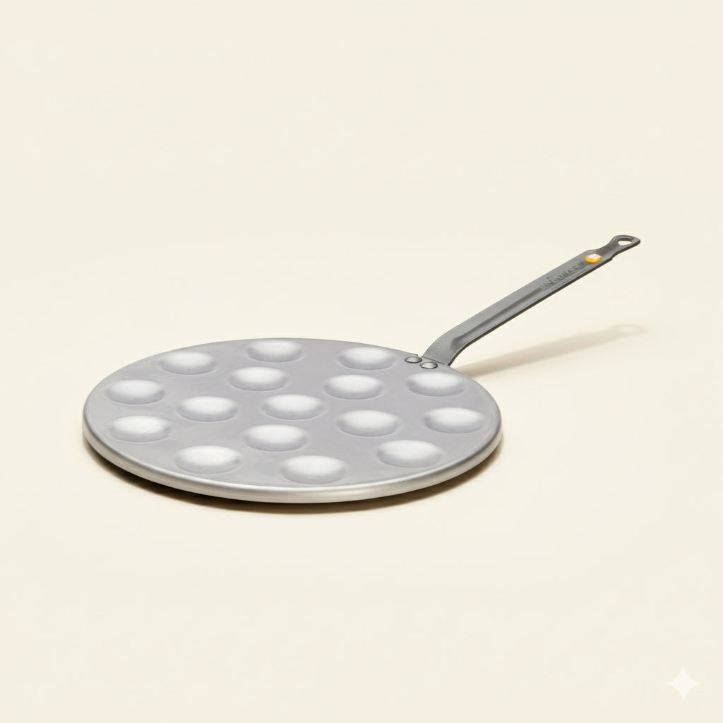 MINERAL B Carbon Steel Aebleskiver & Poffertjes Pan