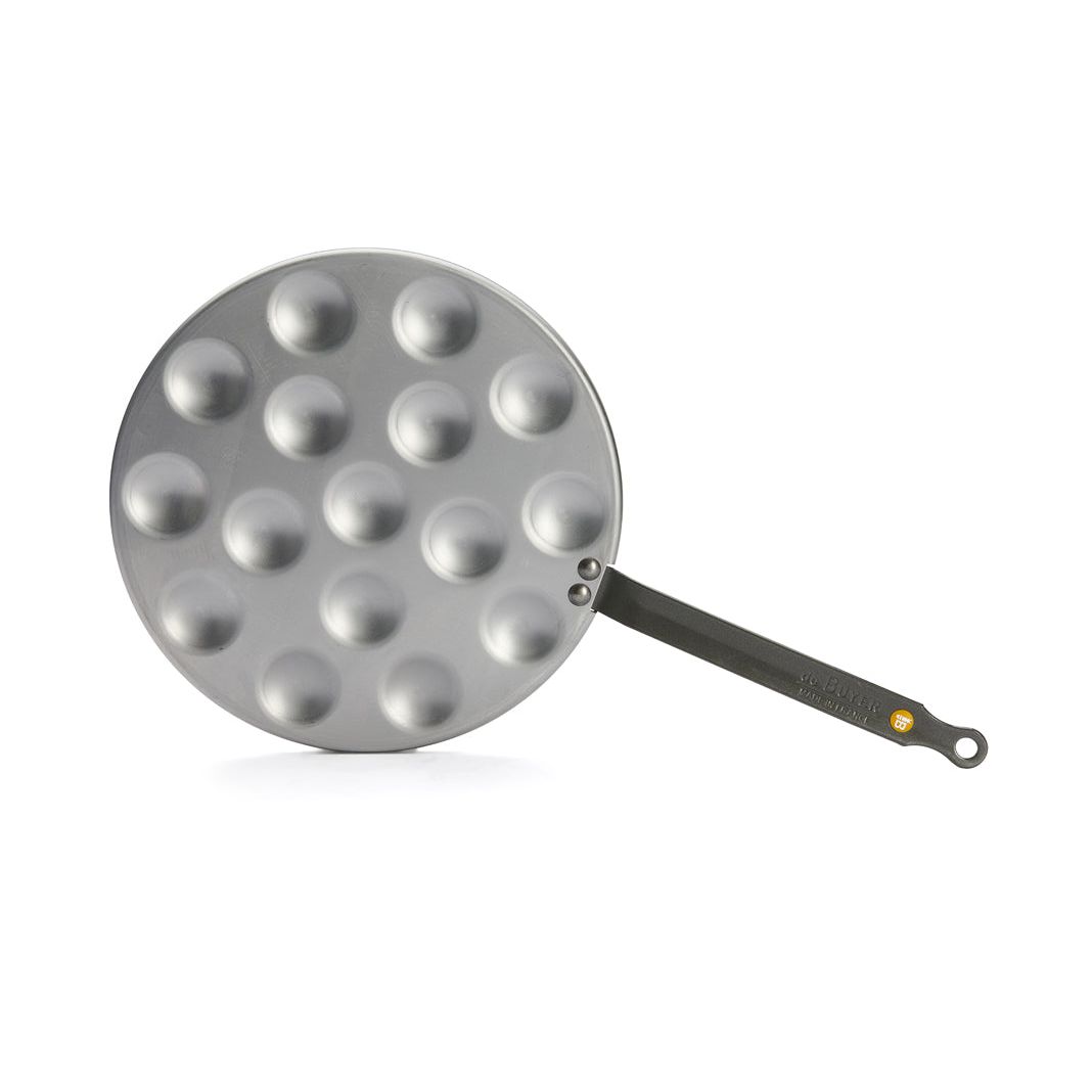 MINERAL B Carbon Steel Aebleskiver & Poffertjes Pan