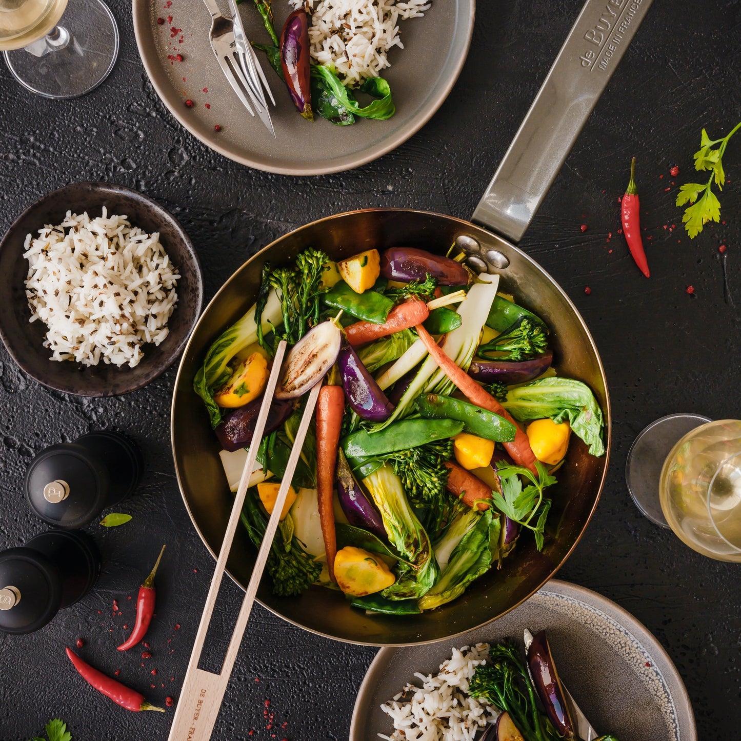 MINERAL B Carbon Steel Wok