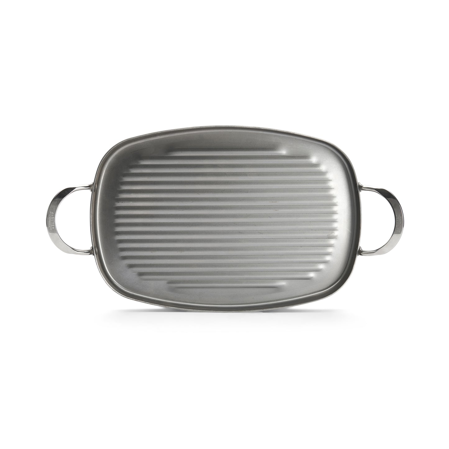 Mineral B Griddle With Grill Marks and 2 Handles
