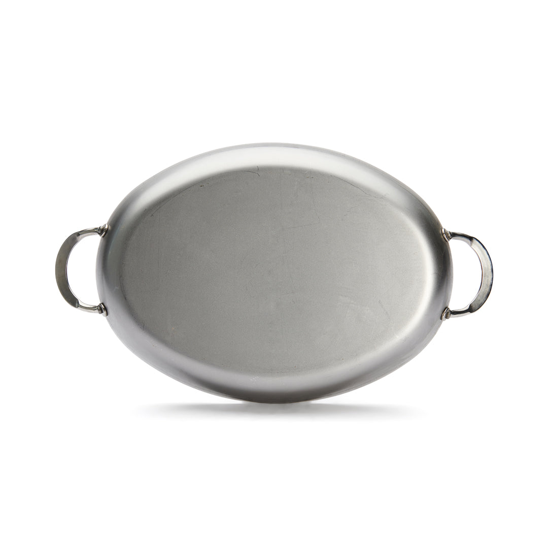 MINERAL B Carbon Steel Oval Roasting Pan
