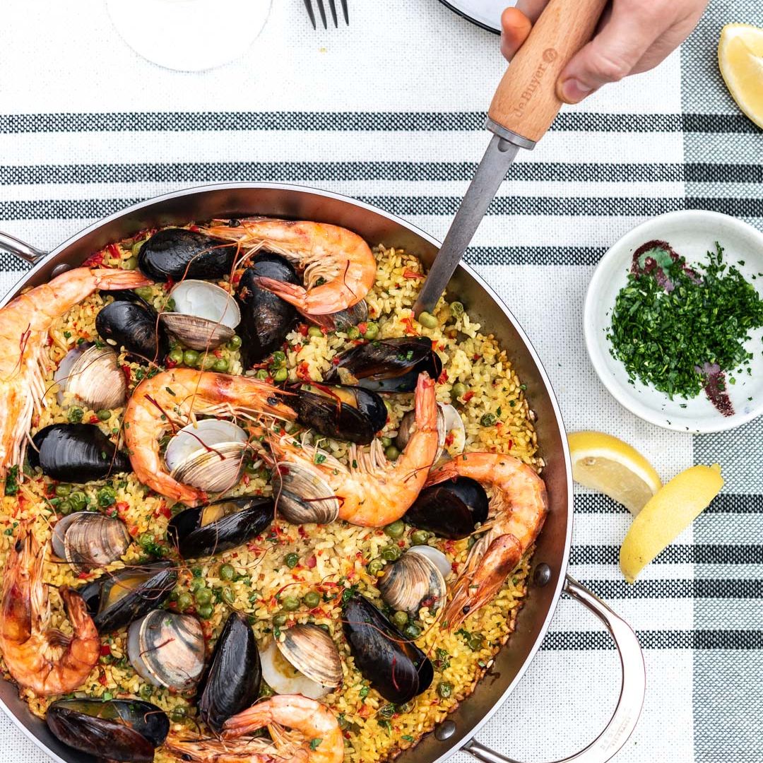 MINERAL B Carbon Steel Paella Pan