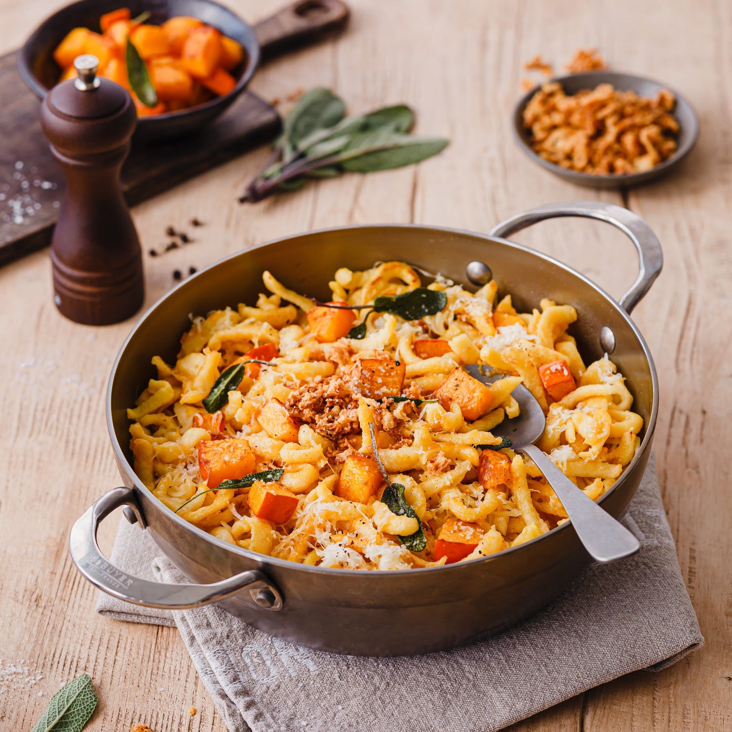 MINERAL B Carbon Steel Country Fry Pan 2 Handles