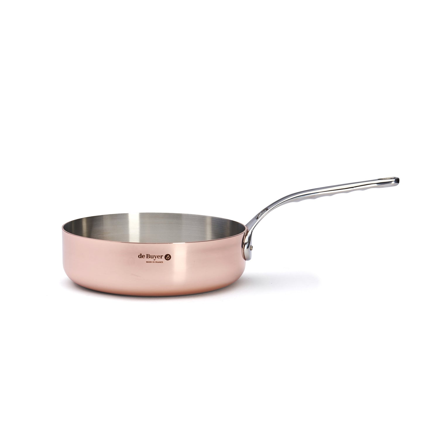 Prima Matera Copper Induction Straight Sided Saute Pan