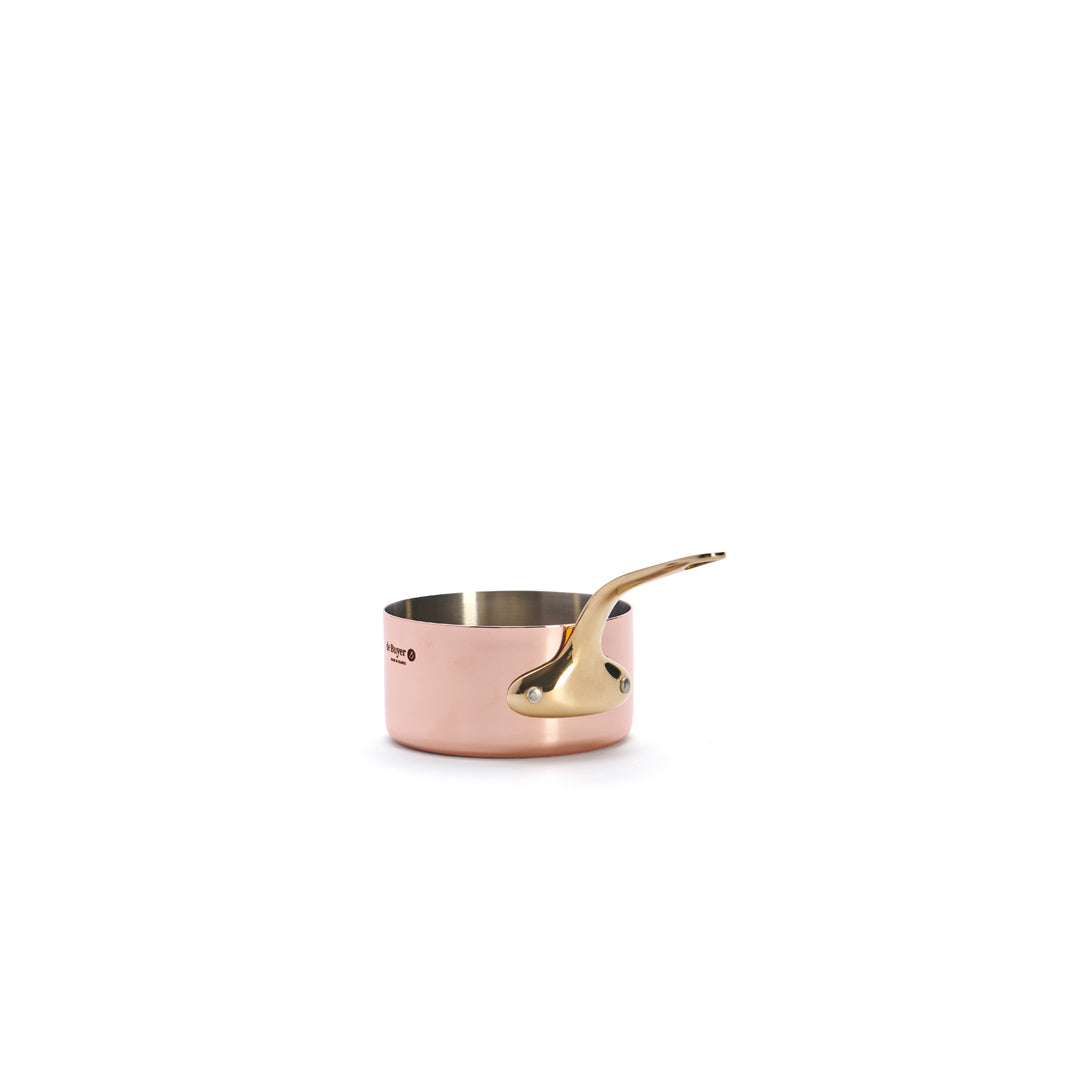 INOCUIVRE SERVICE Copper Saucepan with Brass Handle