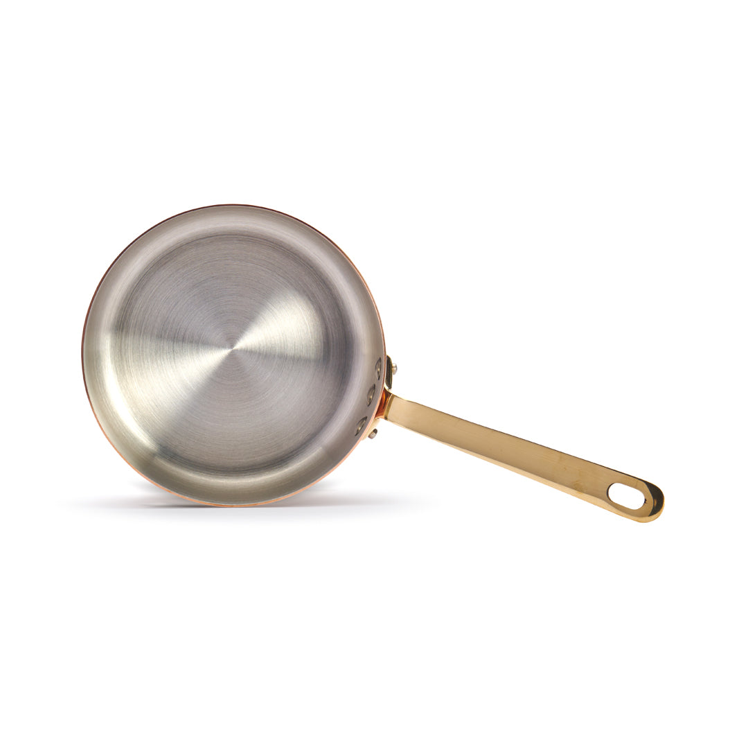 INOCUIVRE SERVICE Copper Sauté Pan with Brass Handle