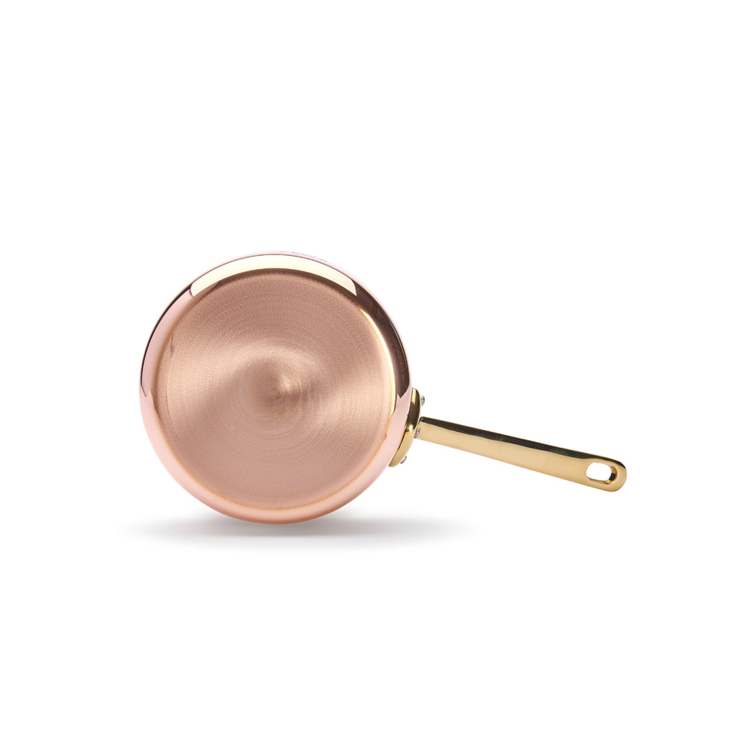 INOCUIVRE SERVICE Copper Sauté Pan with Brass Handle