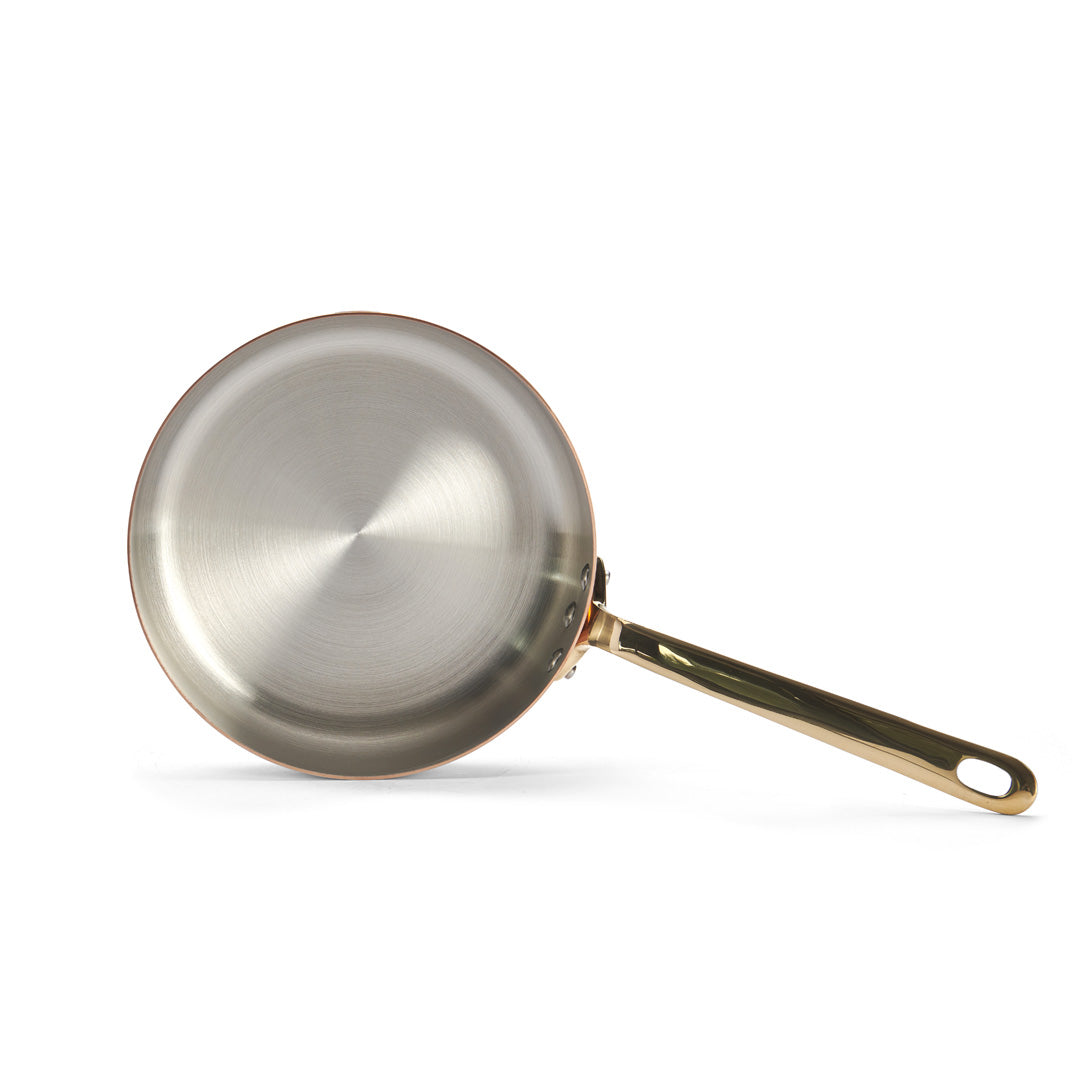 INOCUIVRE SERVICE Copper Sauté Pan with Brass Handle