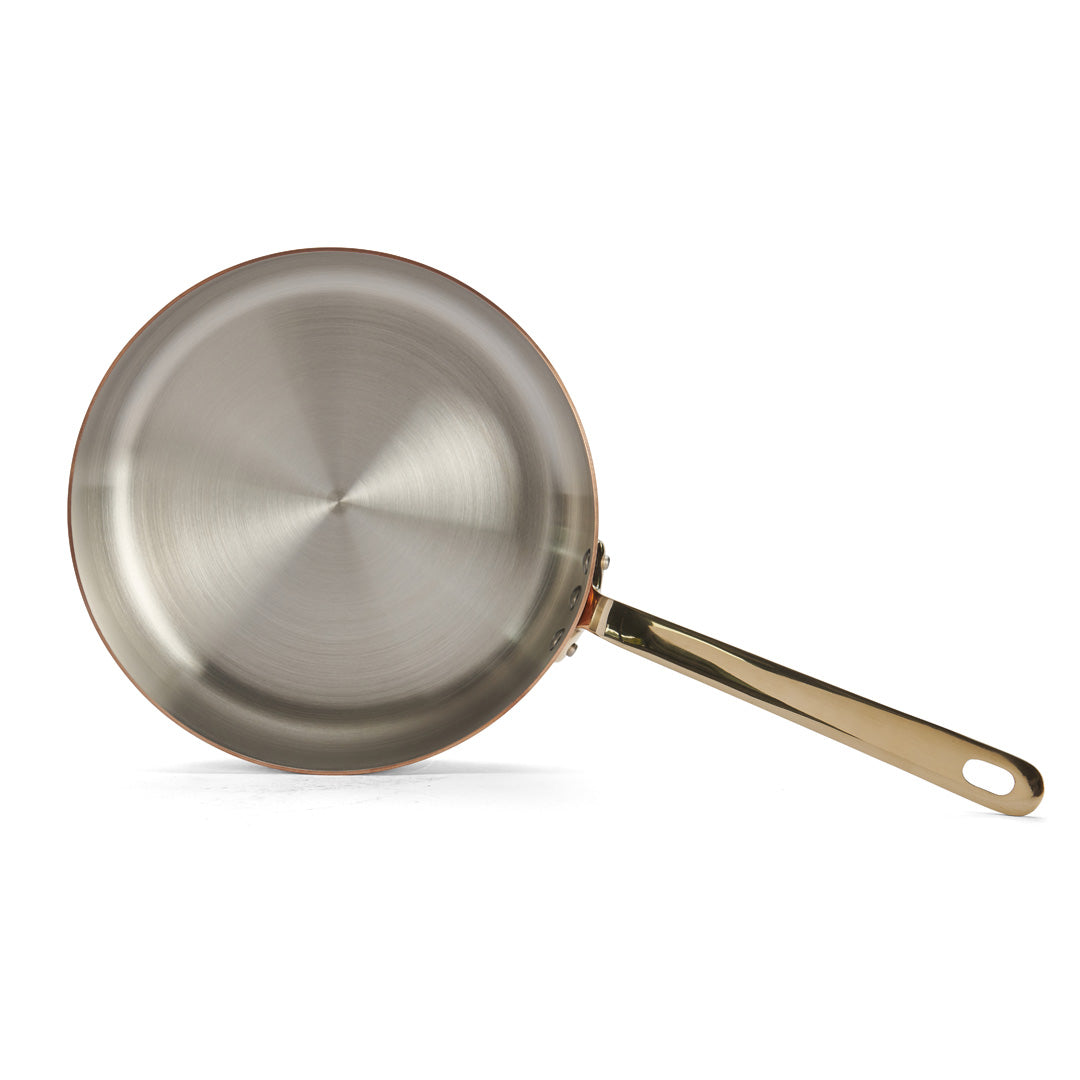 INOCUIVRE SERVICE Copper Sauté Pan with Brass Handle