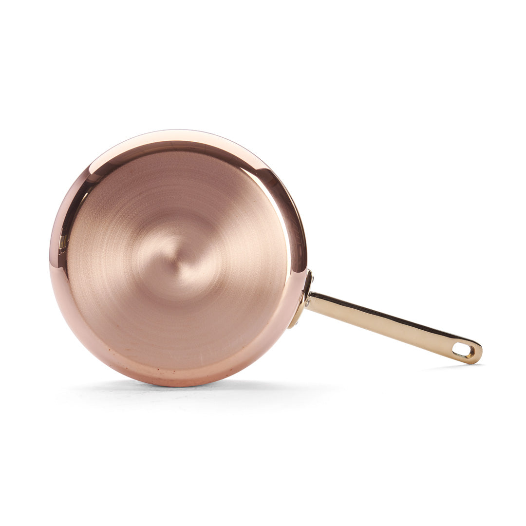 INOCUIVRE SERVICE Copper Sauté Pan with Brass Handle