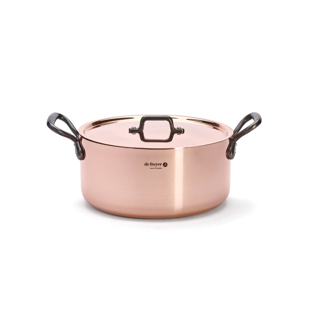 INOCUIVRE TRADITION Copper Stew Pan with Lid
