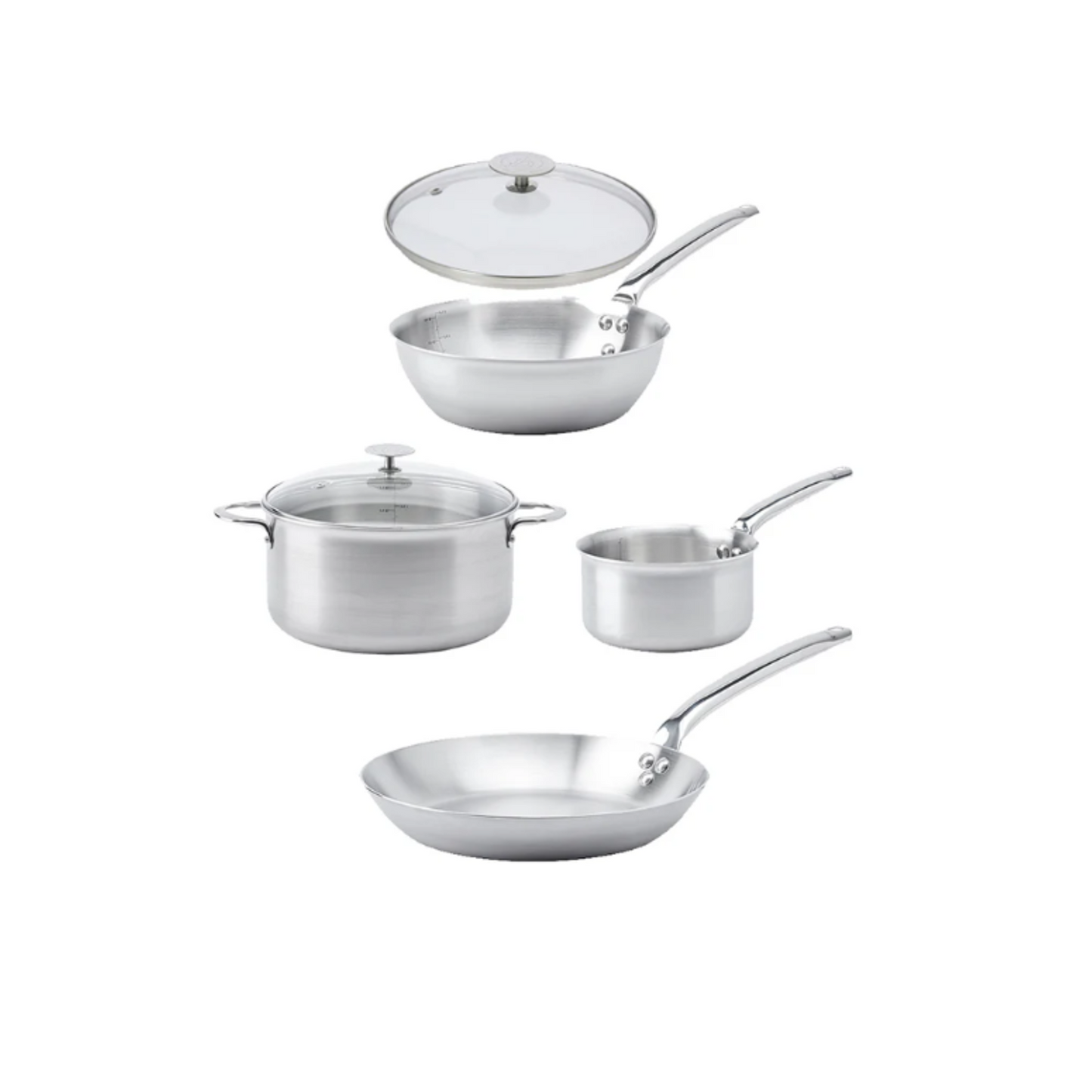 ALCHIMY 3-ply Stainless Steel Cookware Set 6 Pieces