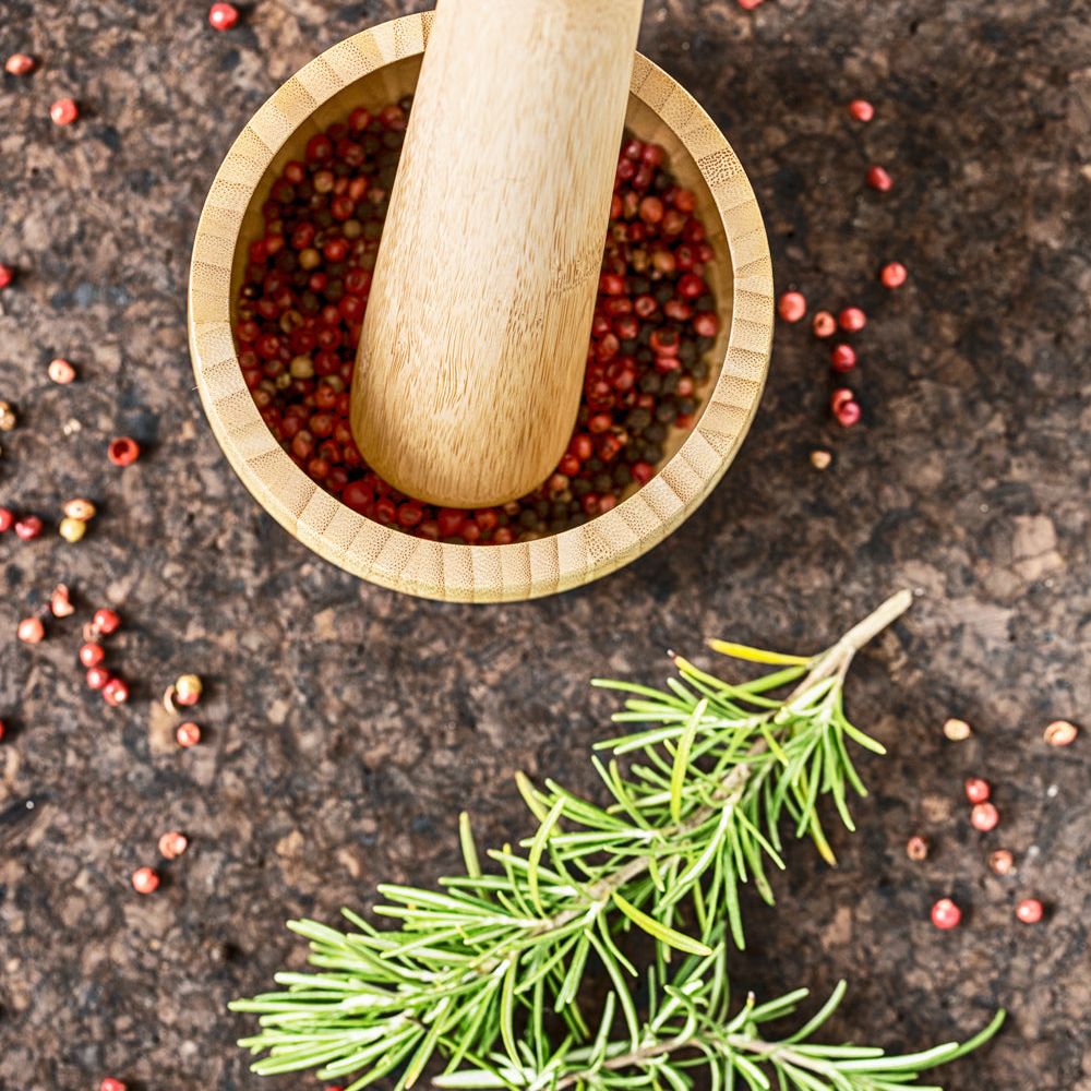 Wooden Mortar and Pestle Set