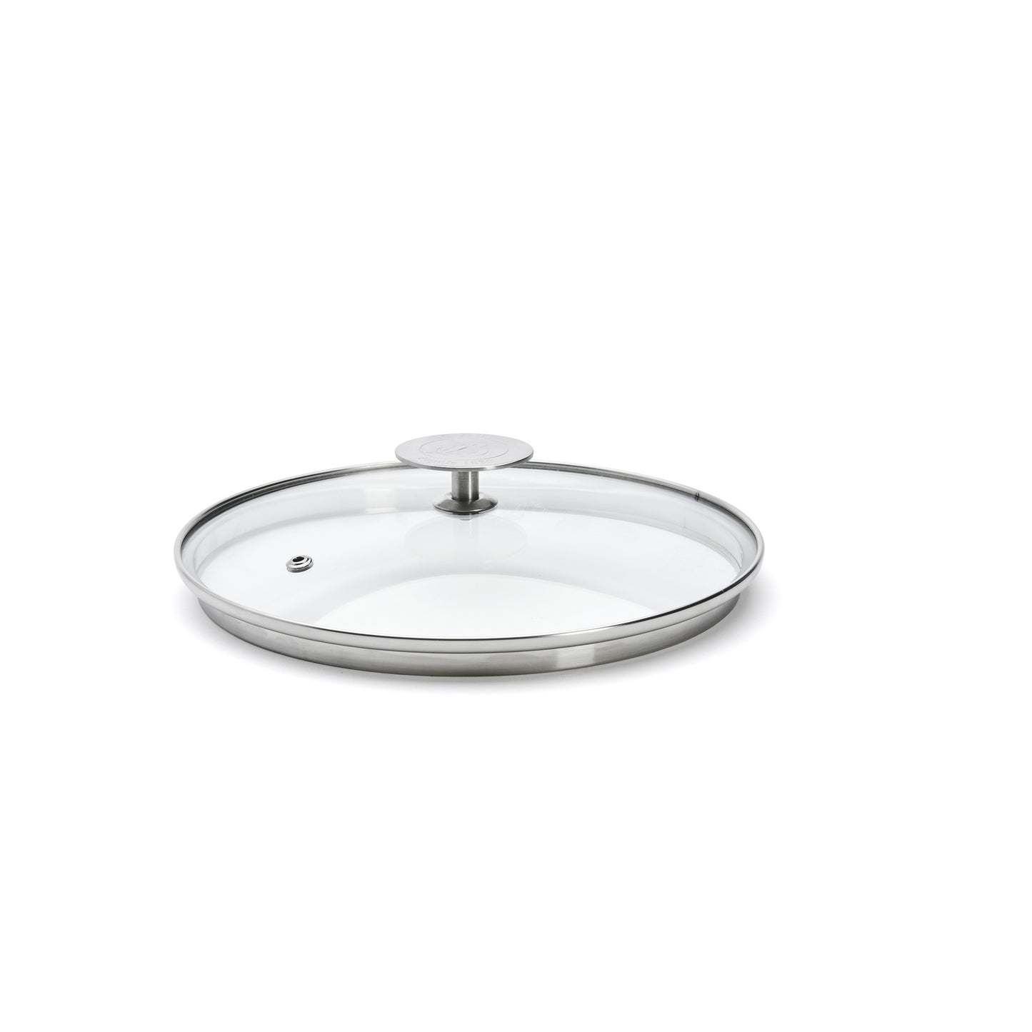 Glass Lid with Stainless Steel Knob, Tall Rim