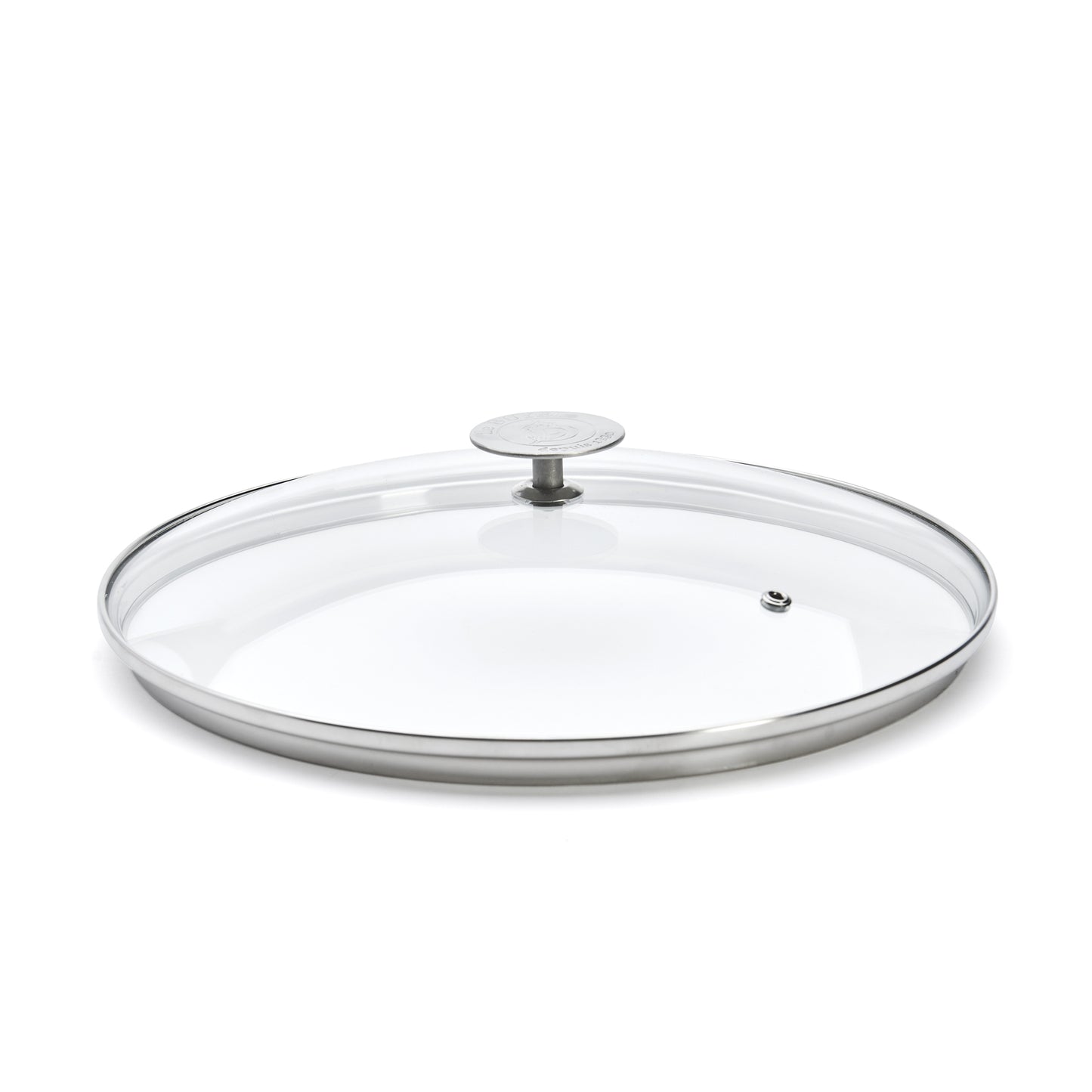 Glass Lid with Stainless Steel Knob, Tall Rim