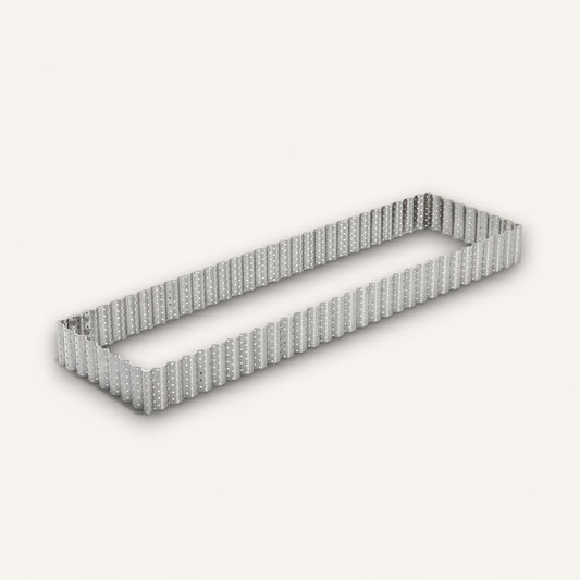 Perforated Fluted Rectangular Tart Ring