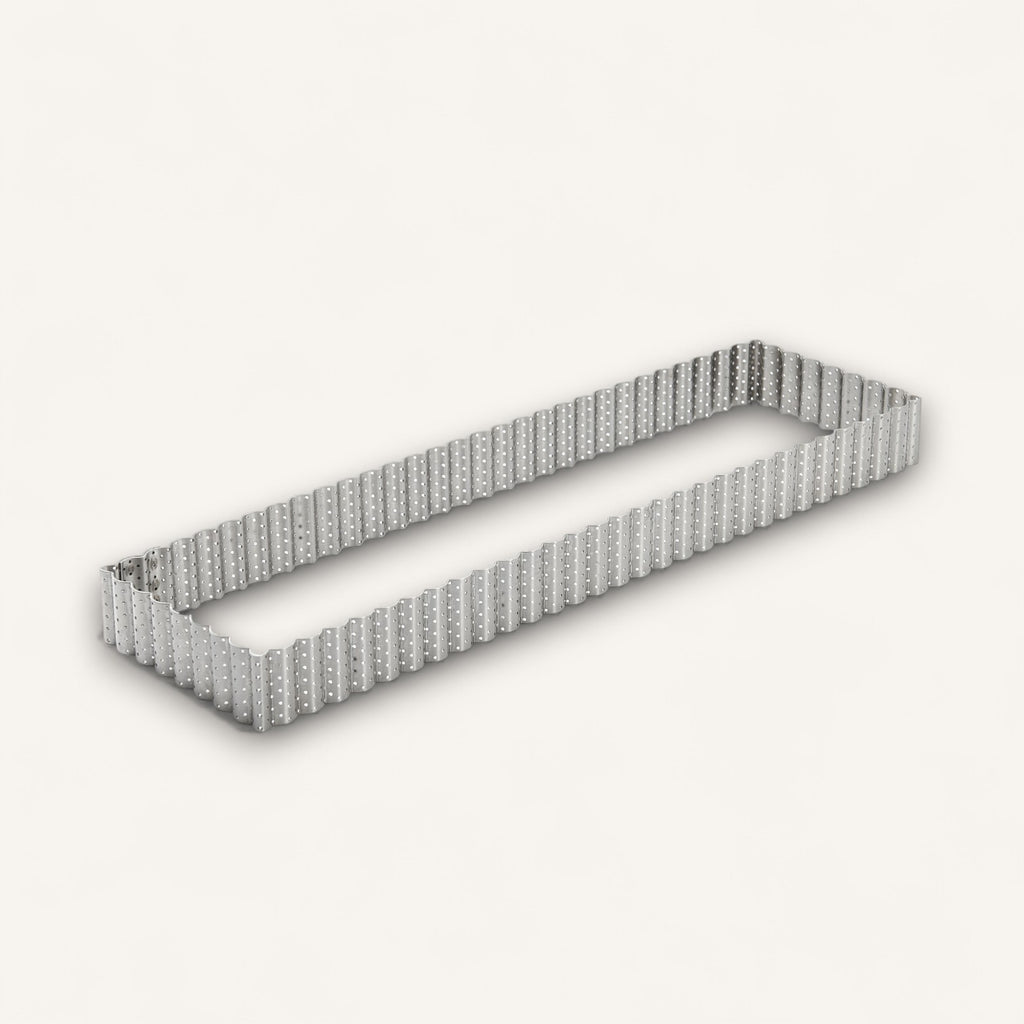 Perforated Fluted Rectangular Tart Ring