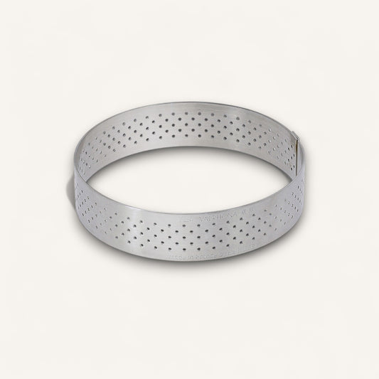 Perforated Round Tart Ring Height 0.8"