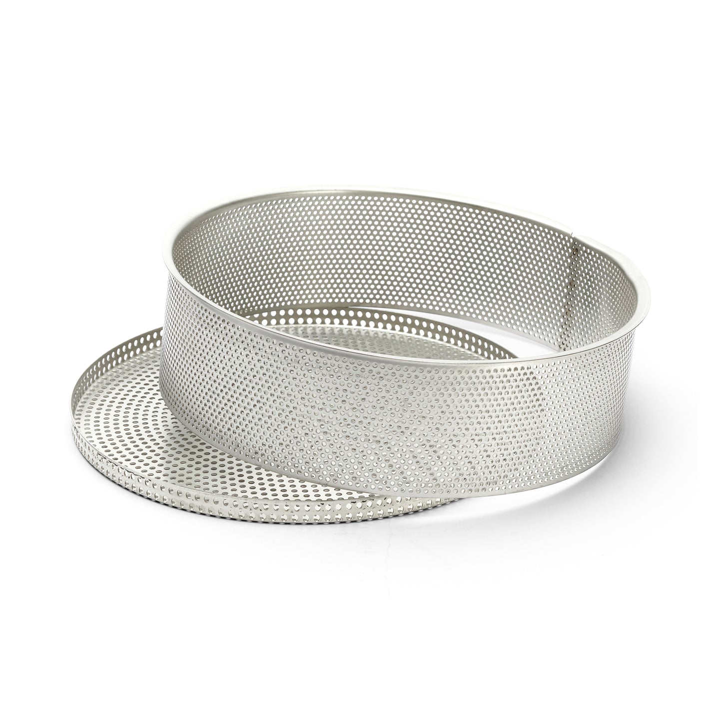 Stainless Steel Perforated Cheesecake Mold With Removable Base