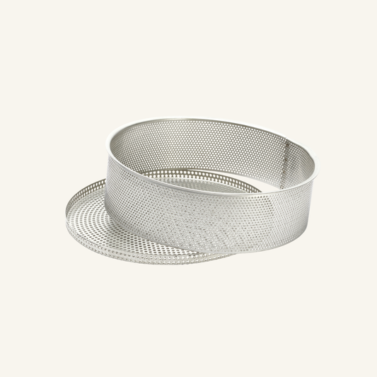 Stainless Steel Perforated Cheesecake Mold With Removable Base