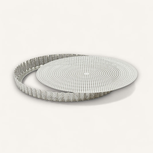 Round Fluted Tart Ring with Removable Base