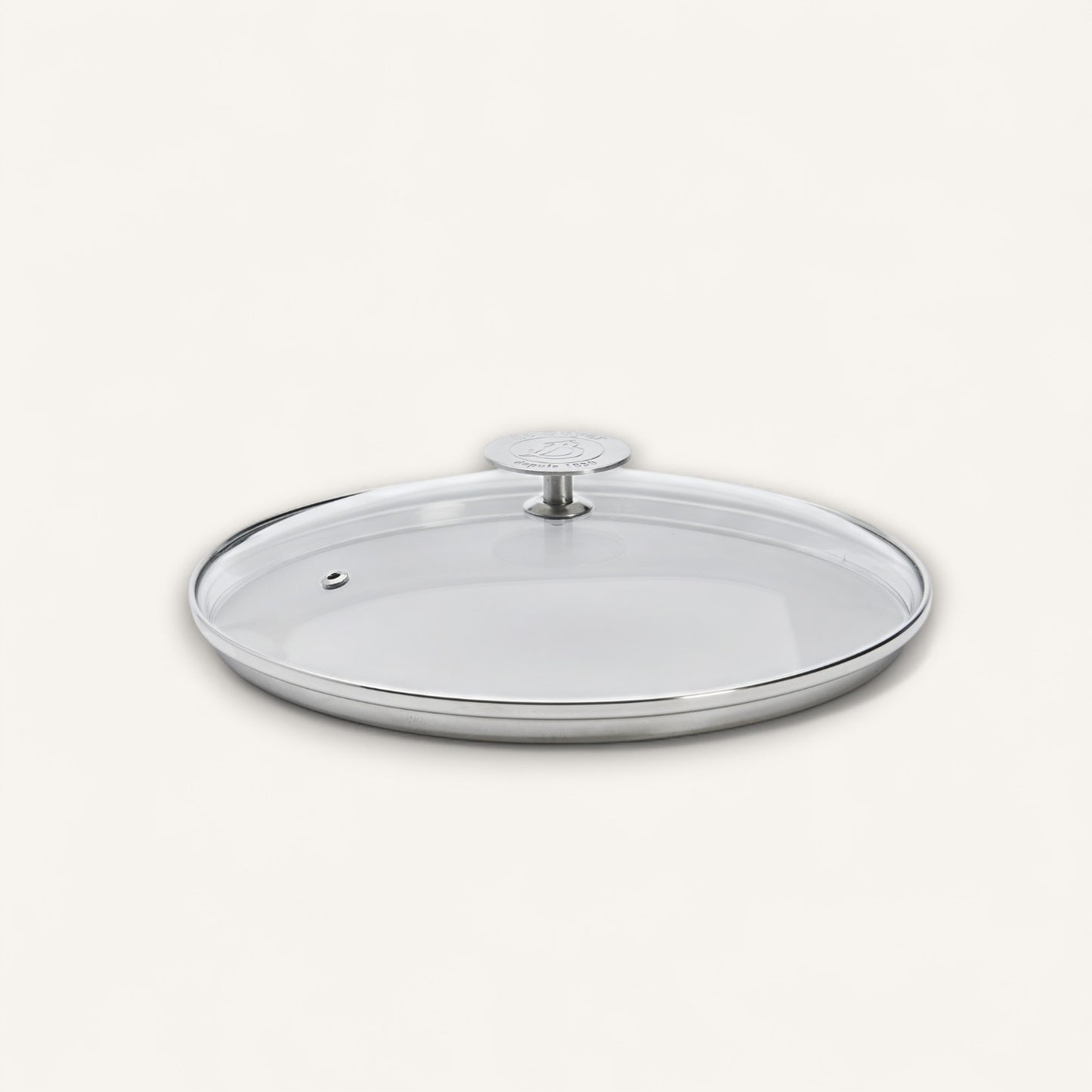 Glass Lid with Stainless Steel Knob, Tall Rim