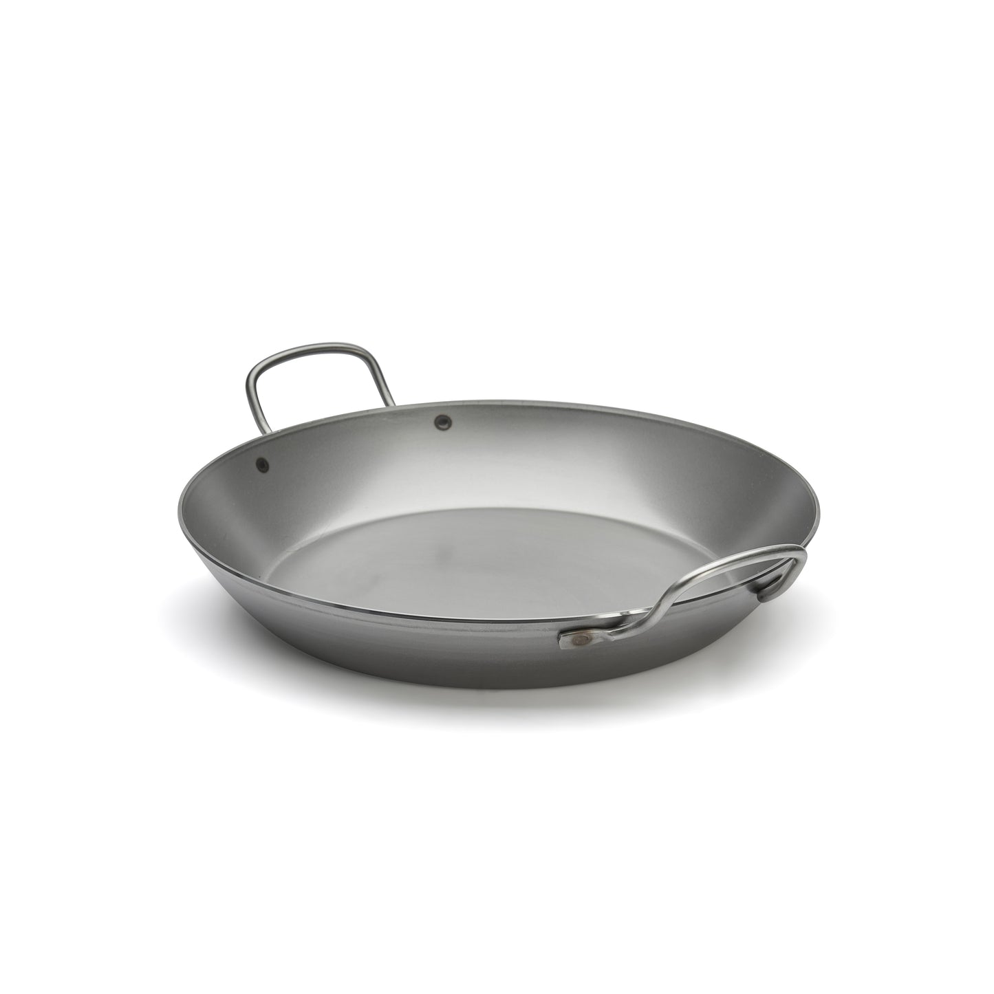 CARBONE PLUS Carbon Steel Rounded Fry Pan - Double Handles