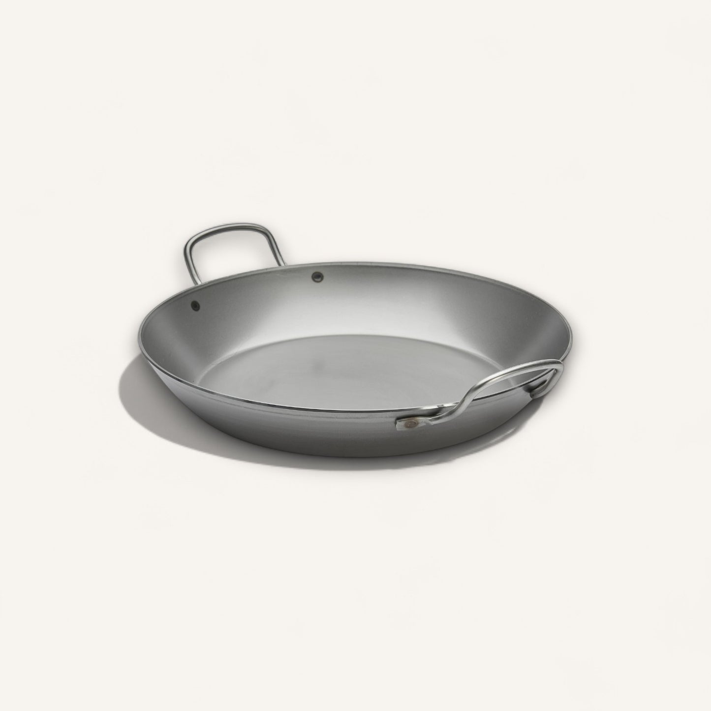 CARBONE PLUS Carbon Steel Rounded Fry Pan - Double Handles