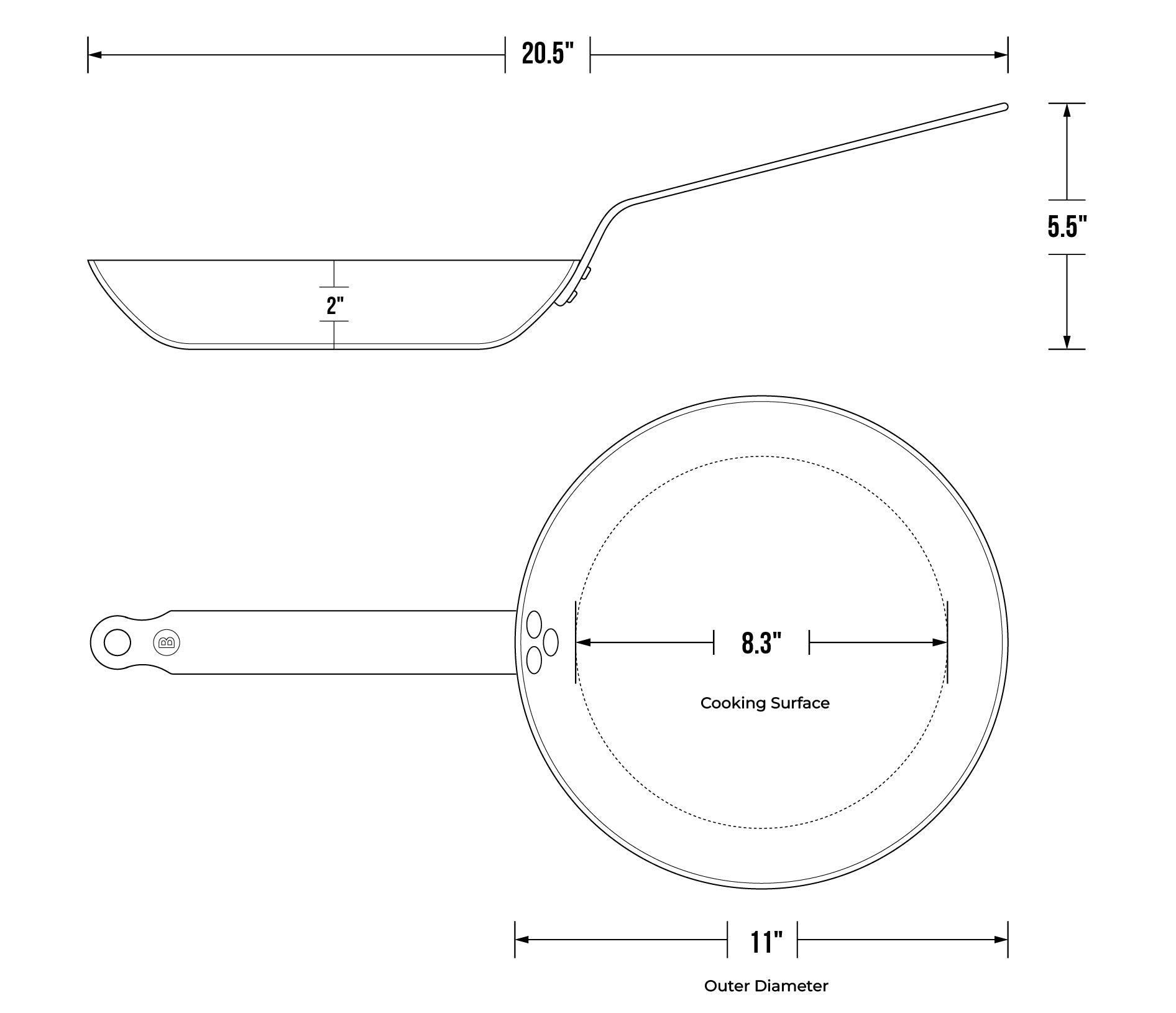de Buyer MINERAL B Carbon Steel - Thumbnail 5