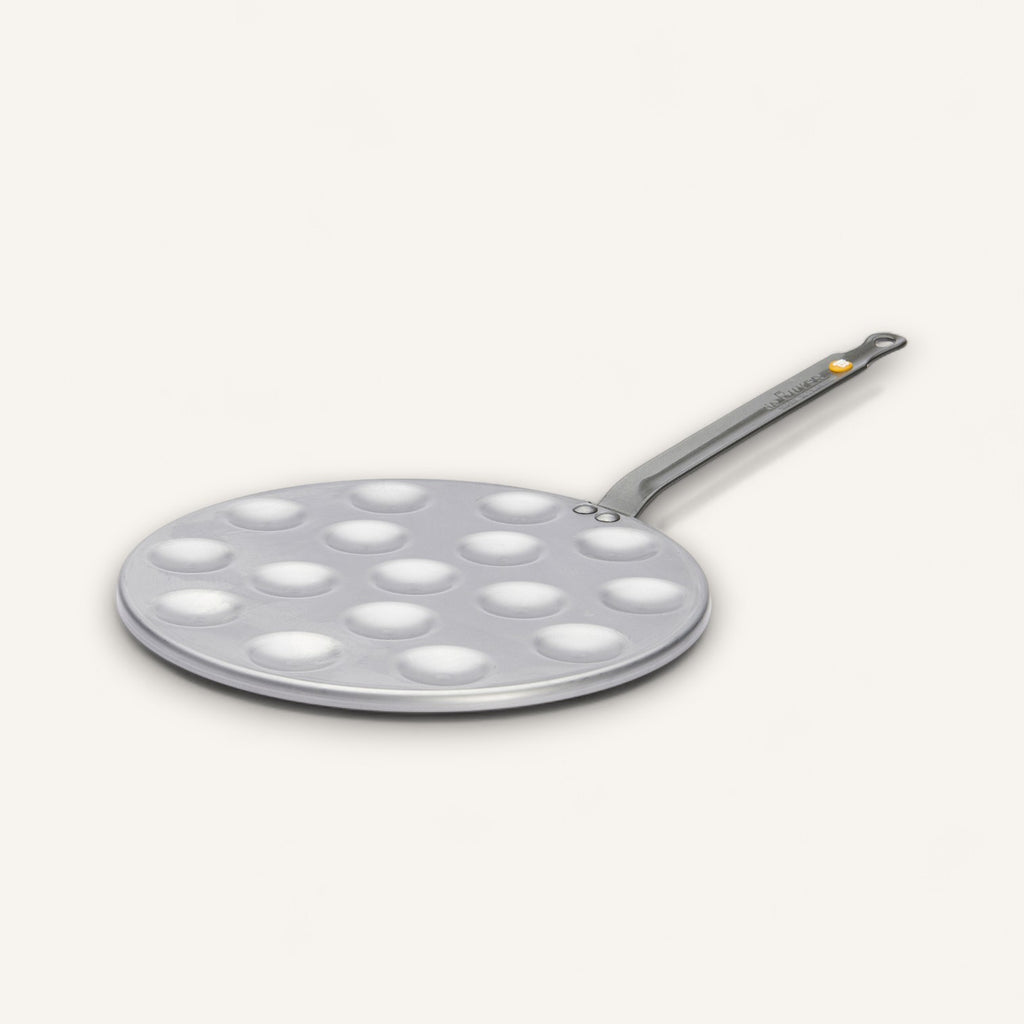 MINERAL B Carbon Steel Aebleskiver & Poffertjes Pan