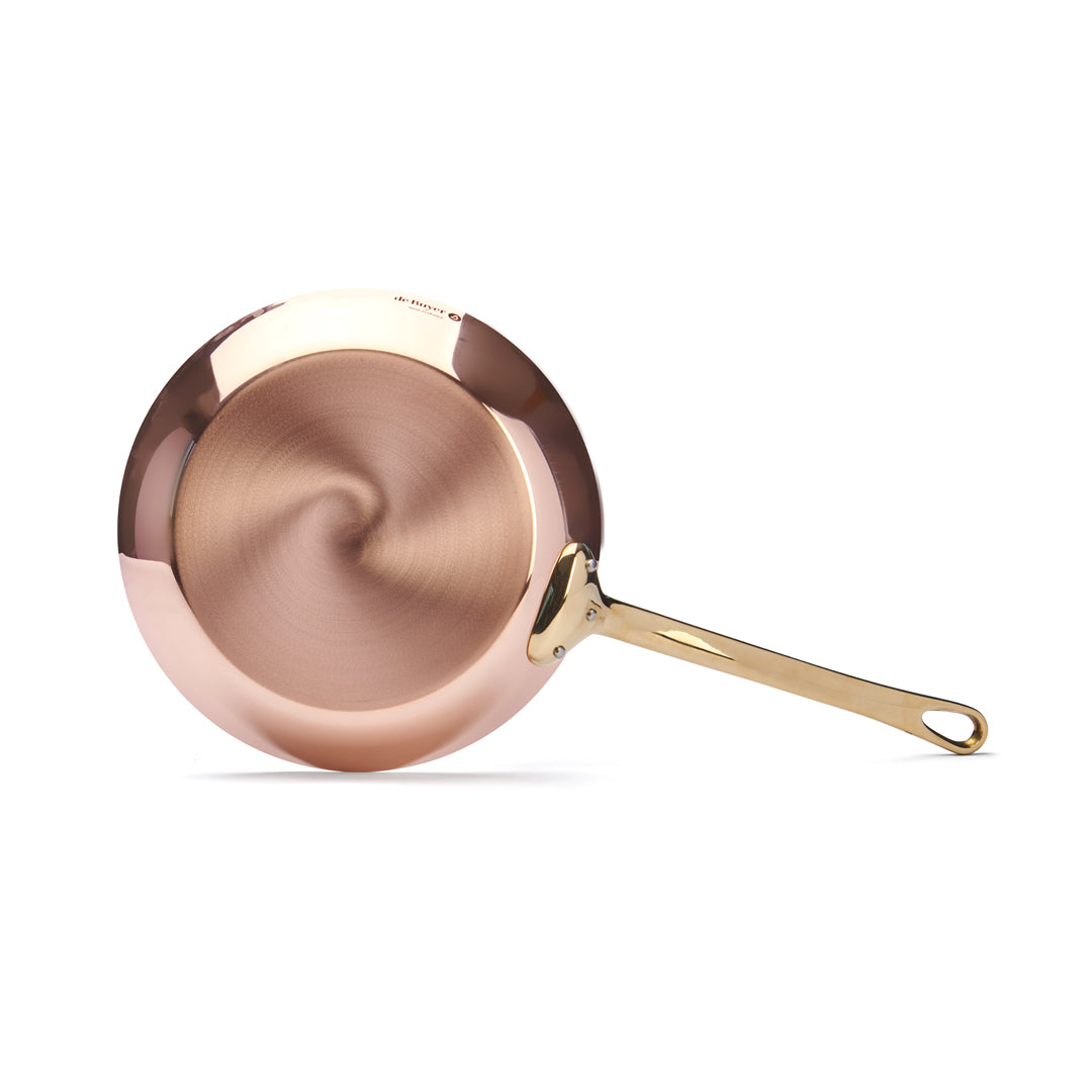 INOCUIVRE SERVICE Copper Fry Pan With Brass Handle