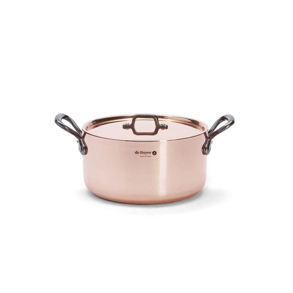 INOCUIVRE TRADITION Copper Stew Pan with Lid