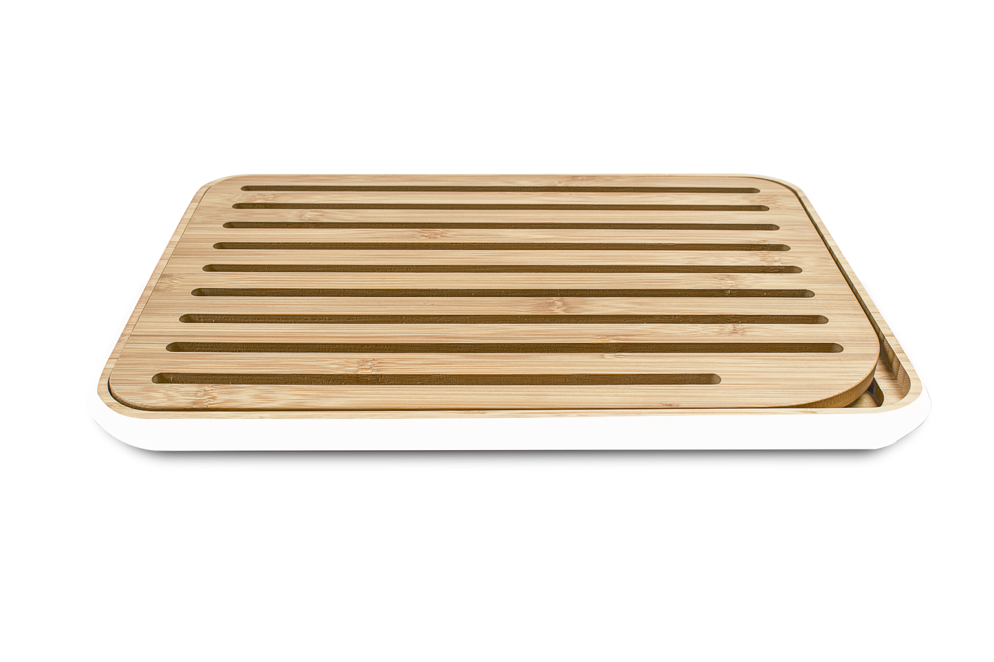 Bamboo Bread Board with Cutting Grooves