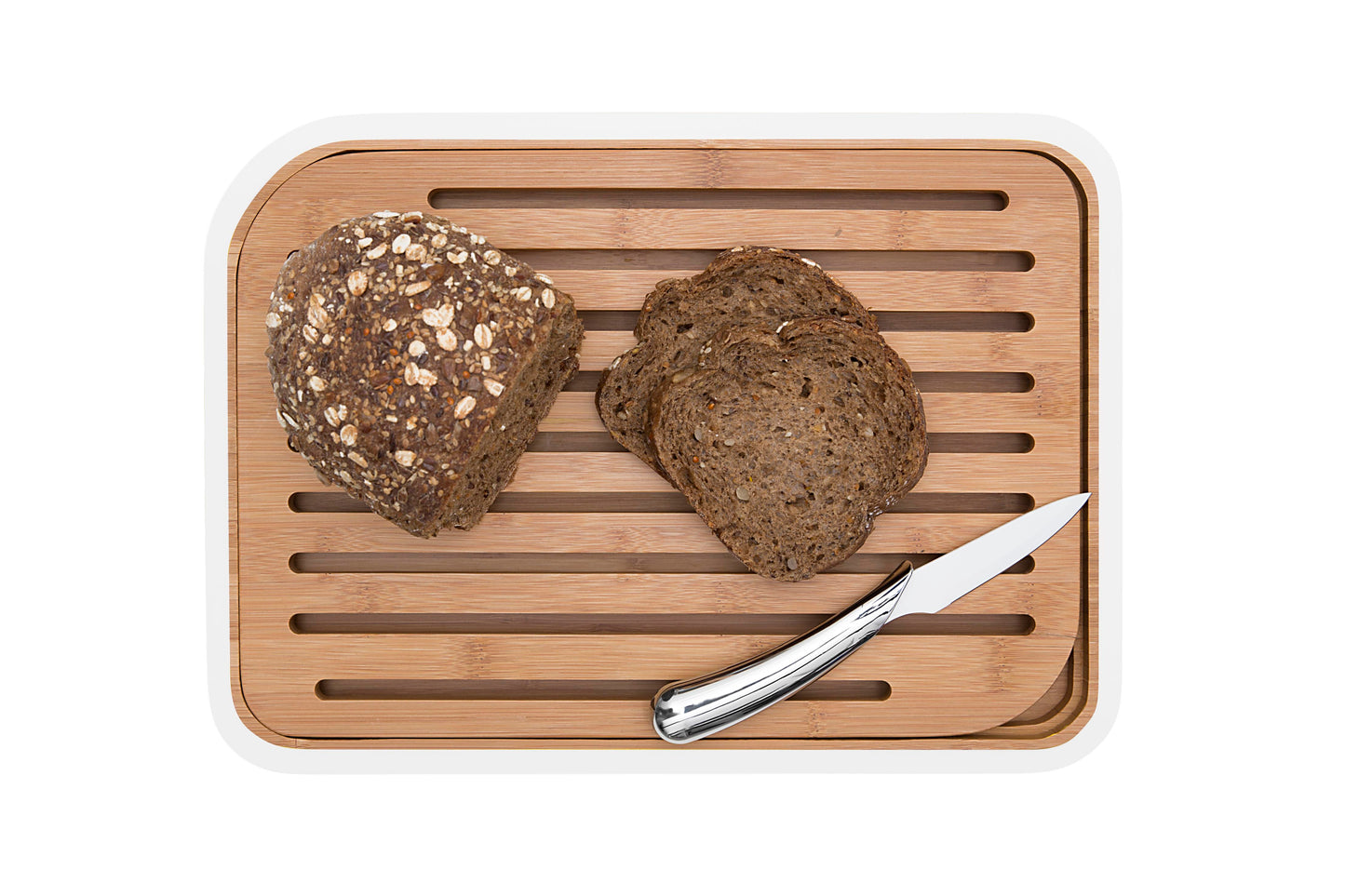 Bamboo Bread Board with Cutting Grooves
