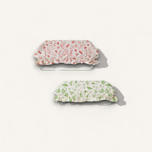 Organic Cotton Food Covers - Set of 2