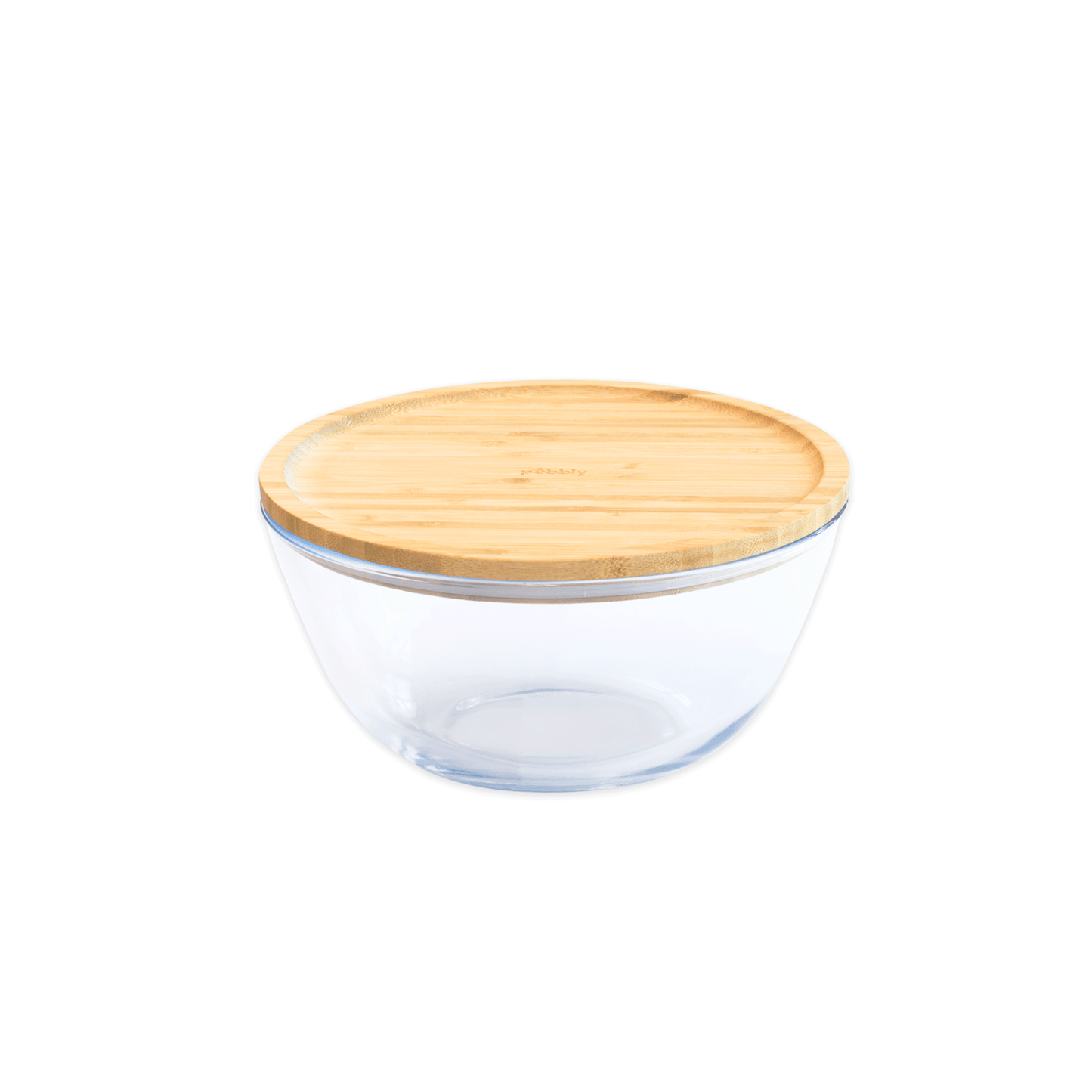 Glass Mixing Bowl with Bamboo Lid