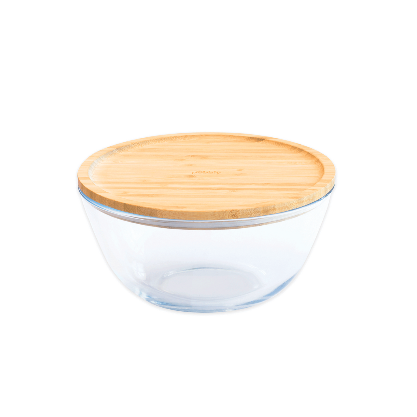 Glass Mixing Bowl with Bamboo Lid