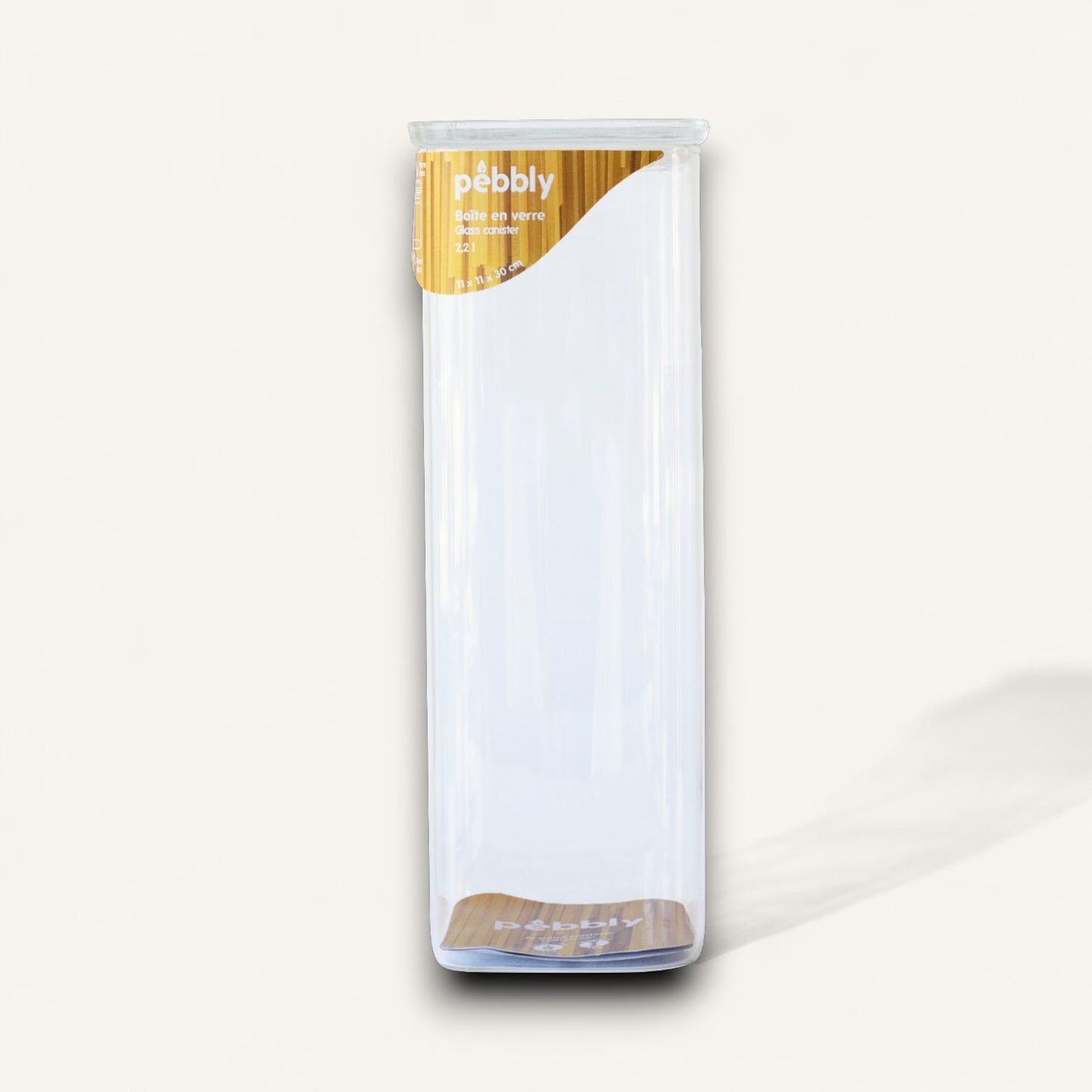 Stackable Glass Container with Glass Lid