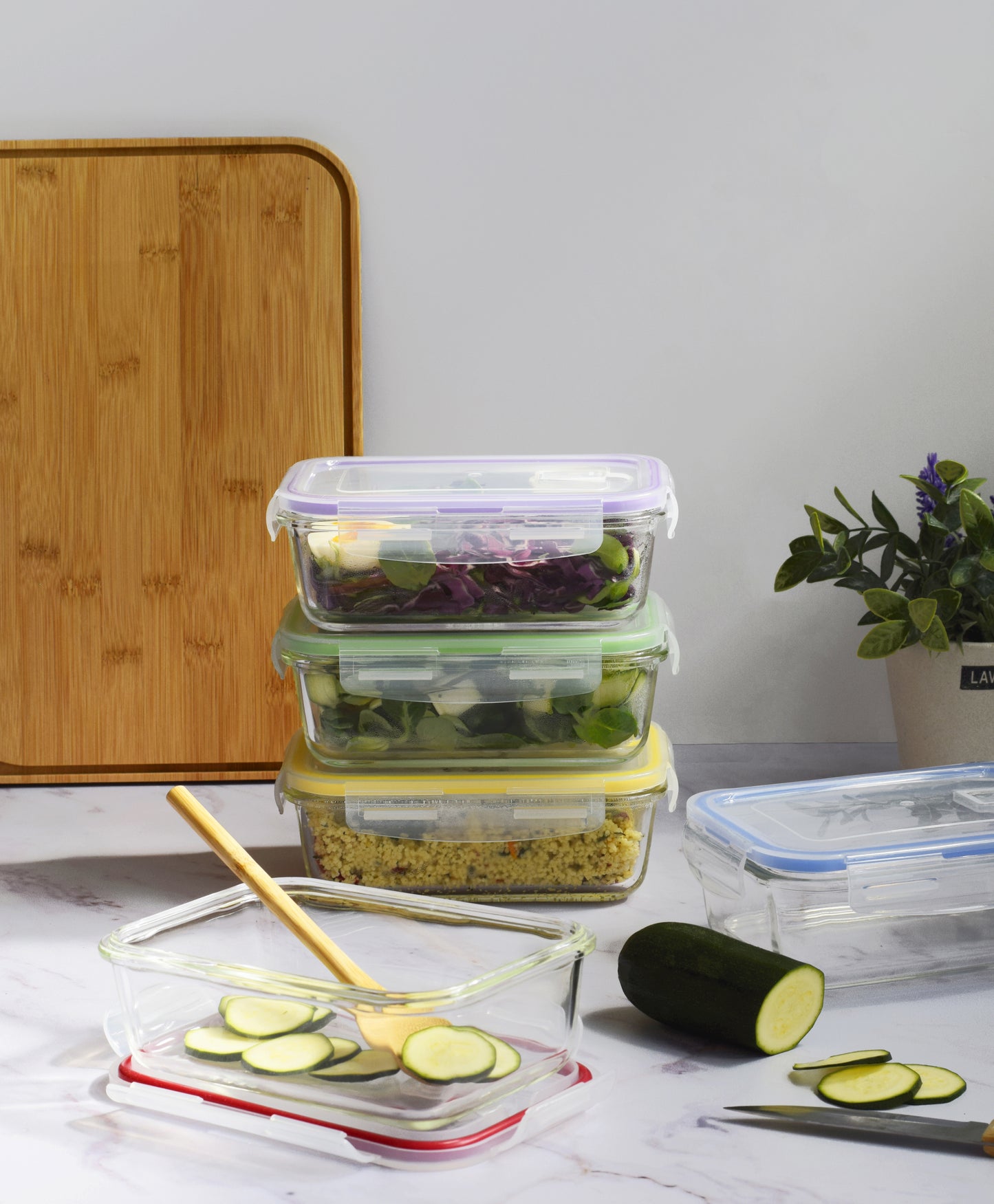 Glass Food Storage Containers  10-piece Set