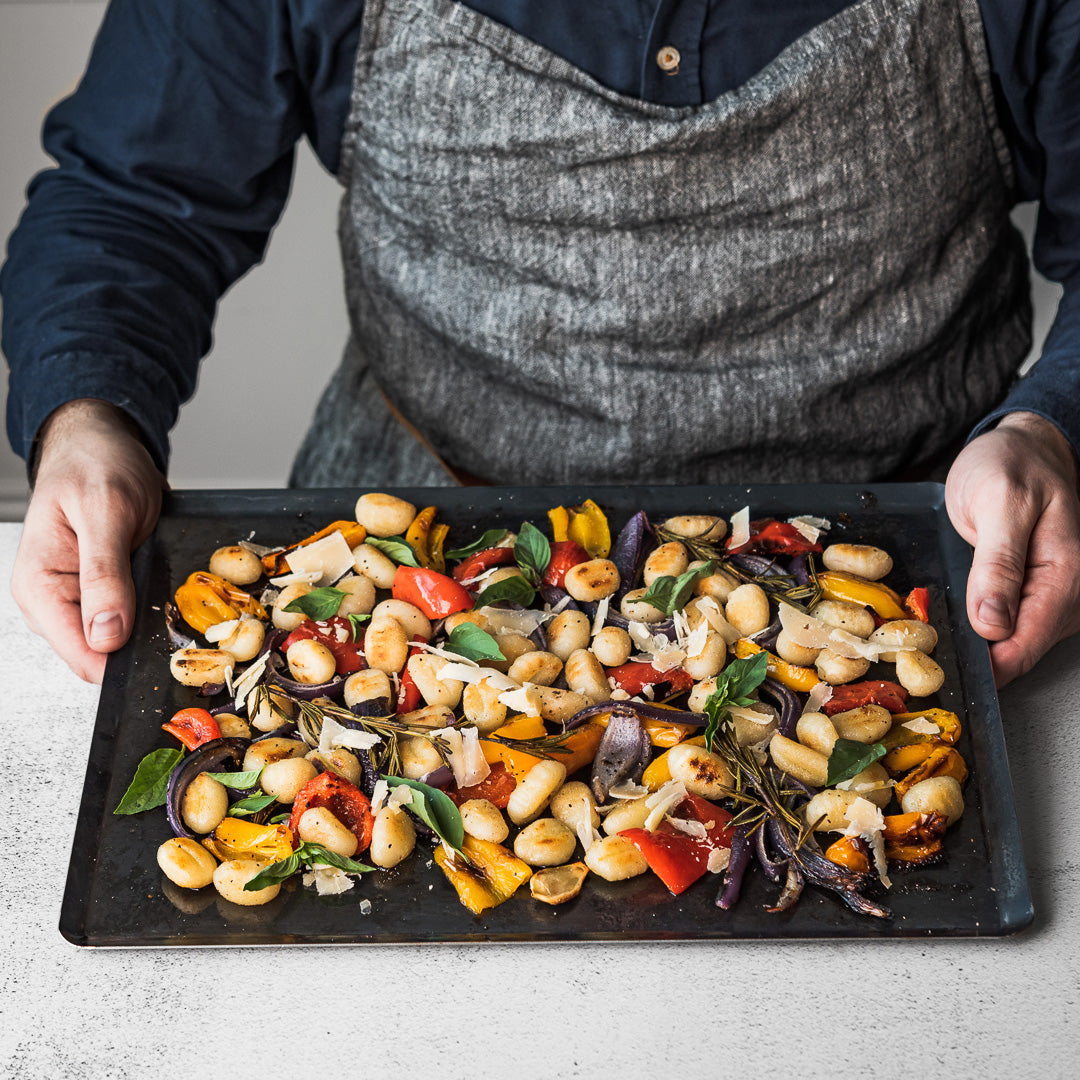 Blue Carbon Steel Rectangular Baking Sheet - IMPERFECT